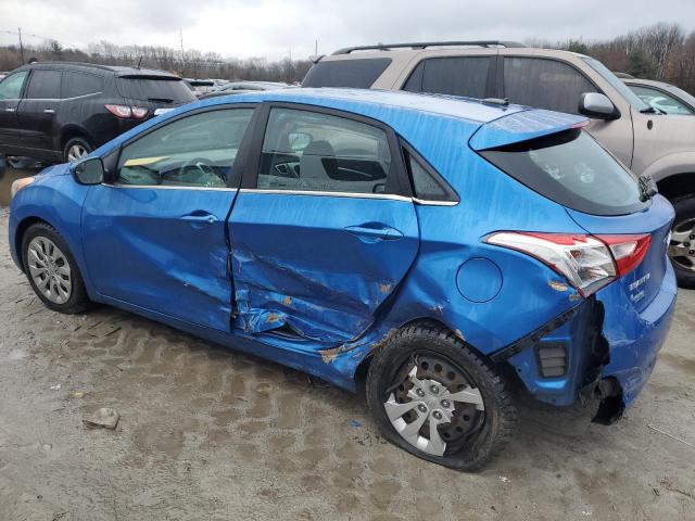 KMHD35LH1HU370445 - 2017 HYUNDAI ELANTRA GT BLUE photo 2