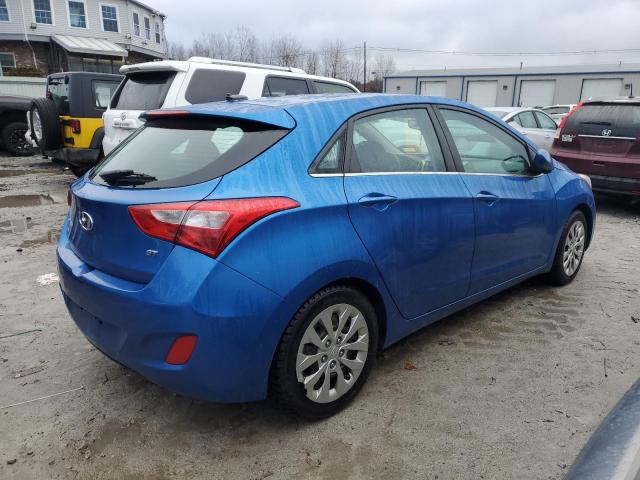 KMHD35LH1HU370445 - 2017 HYUNDAI ELANTRA GT BLUE photo 3