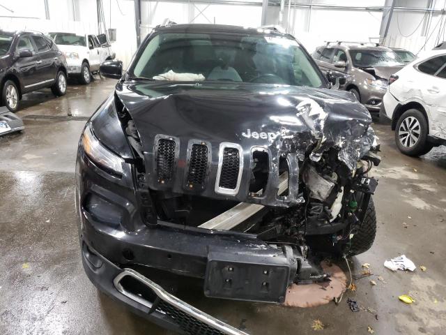 1C4PJMDS5EW275866 - 2014 JEEP CHEROKEE LIMITED BLACK photo 5