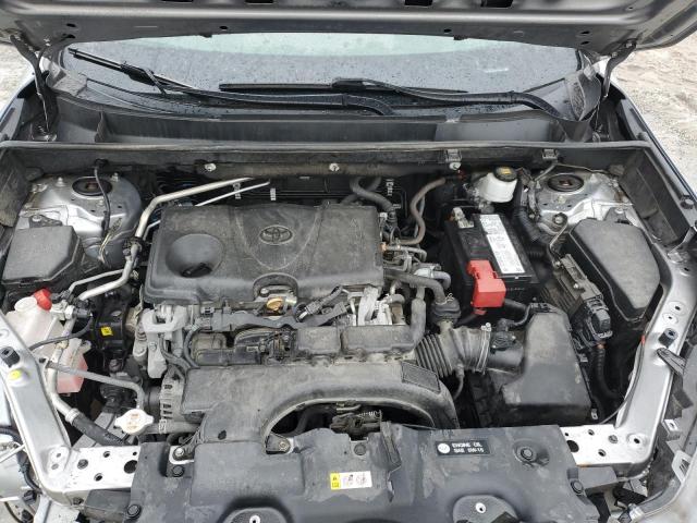 2T3P1RFV1KC052479 - 2019 TOYOTA RAV4 XLE SILVER photo 12