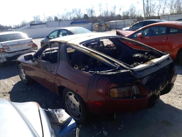 WP0JB0924FS860130 - 1985 PORSCHE 928 S BURGUNDY photo 2