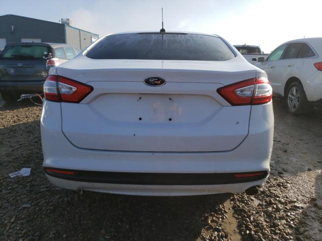 3FA6P0H77DR195887 - 2013 FORD FUSION SE WHITE photo 6