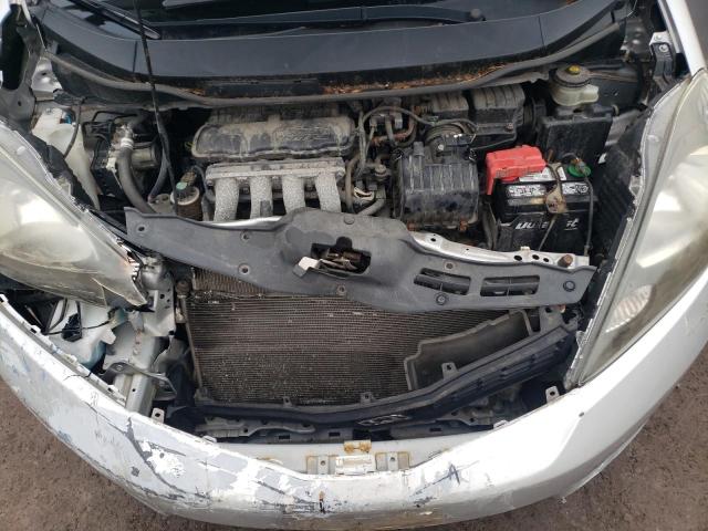 JHMGE8H52DC069967 - 2013 HONDA FIT SPORT ვერცხლისფერი ფოტო 11
