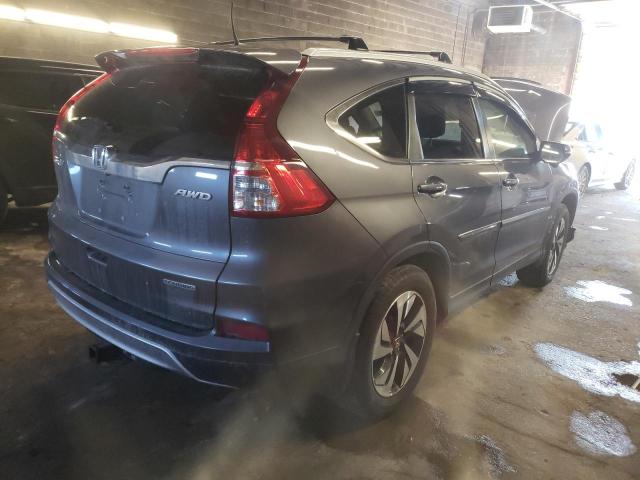 5J6RM4H9XFL075618 - 2015 HONDA CR-V TOURING GRAY photo 3