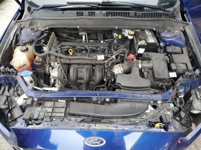 3FA6P0G7XFR212931 - 2015 FORD FUSION S BLUE photo 11