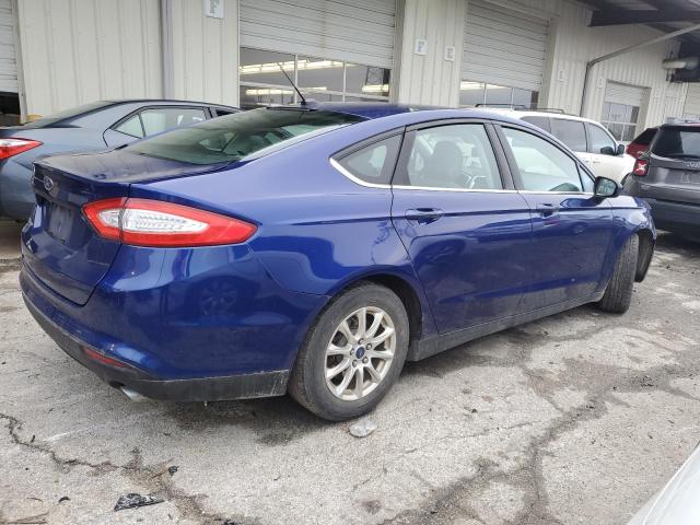 3FA6P0G7XFR212931 - 2015 FORD FUSION S BLUE photo 3