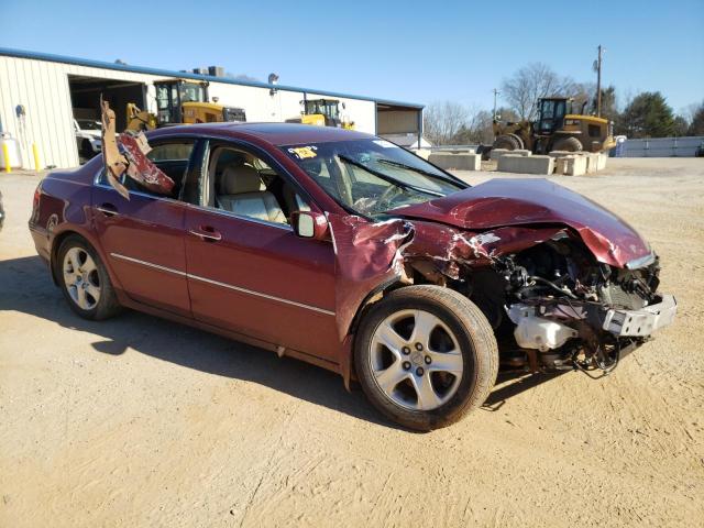 JH4KB16586C004024 - 2006 ACURA RL MAROON photo 4