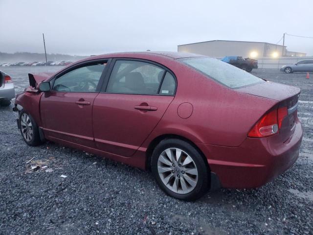 2HGFA16899H533825 - 2009 HONDA CIVIC EX RED photo 2