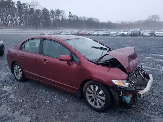 2HGFA16899H533825 - 2009 HONDA CIVIC EX RED photo 4