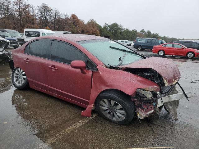 2HGFA1F50AH502151 - 2010 HONDA CIVIC LX RED photo 4