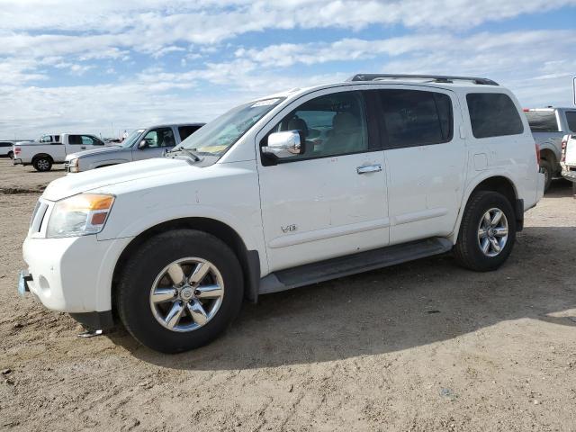 5N1BA08C58N630840 - 2008 NISSAN ARMADA SE WHITE photo 1