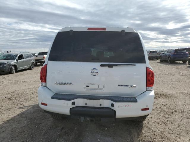 5N1BA08C58N630840 - 2008 NISSAN ARMADA SE WHITE photo 6