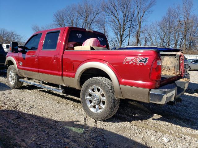 1FT7W2BT0DEB45872 - 2013 FORD F250 SUPER DUTY RED photo 2
