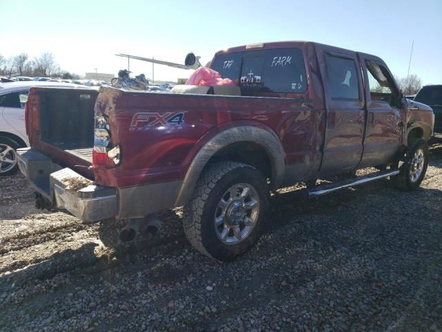 1FT7W2BT0DEB45872 - 2013 FORD F250 SUPER DUTY RED photo 3