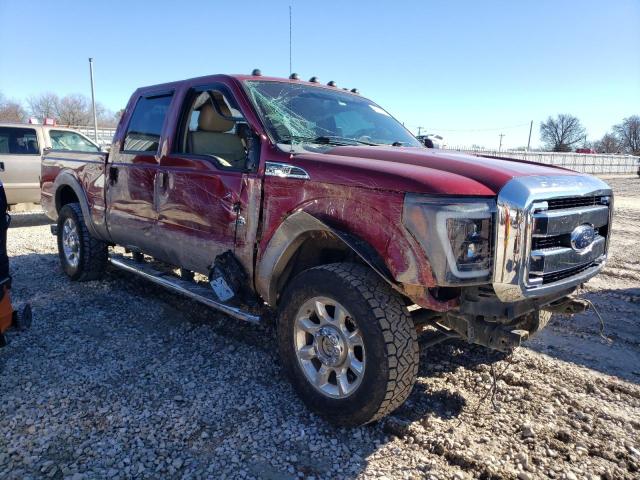1FT7W2BT0DEB45872 - 2013 FORD F250 SUPER DUTY RED photo 4