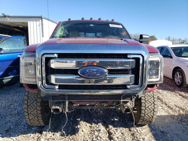 1FT7W2BT0DEB45872 - 2013 FORD F250 SUPER DUTY RED photo 5