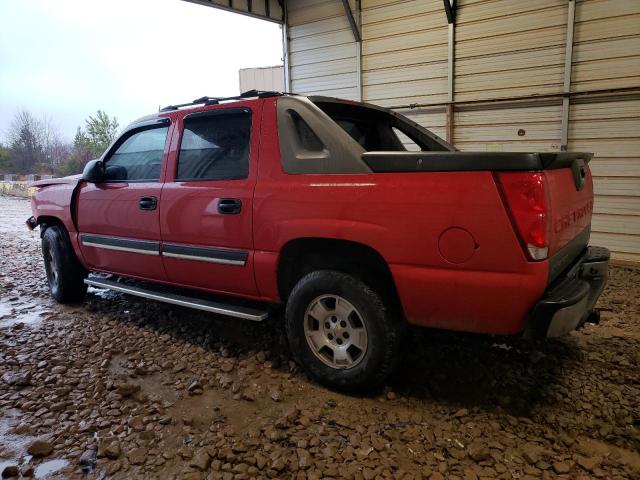 3GNEC12Z35G246047 - 2005 CHEVROLET AVALANCHE C1500 RED photo 2