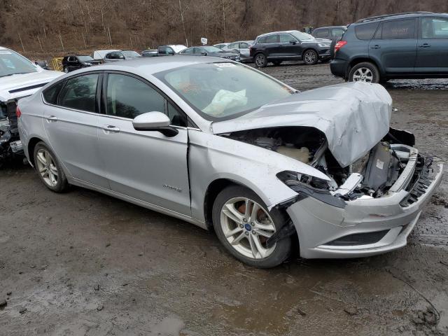 3FA6P0LU3JR133315 - 2018 FORD FUSION SE HYBRID GRAY photo 4