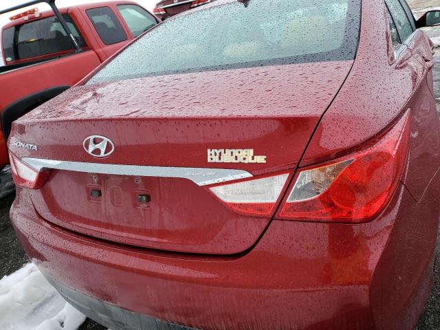 5NPEB4AC9EH905833 - 2014 HYUNDAI SONATA GLS RED photo 6