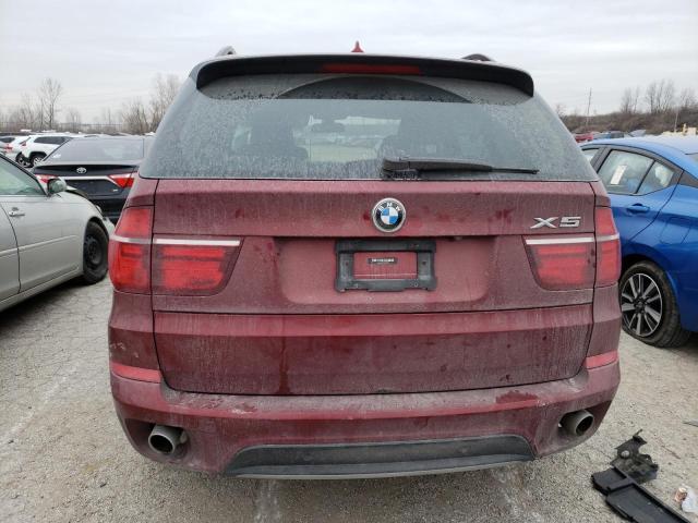 5UXZW0C56BL662646 - 2011 BMW X5 XDRIVE35D BURGUNDY photo 6