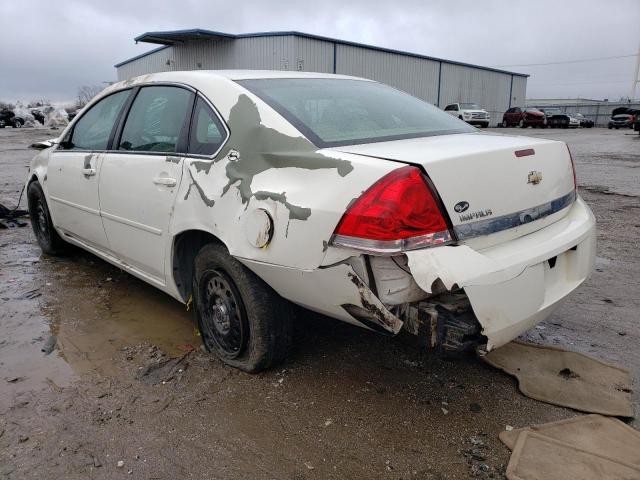 2G1WS581869398872 - 2006 CHEVROLET IMPALA POLICE WHITE photo 2