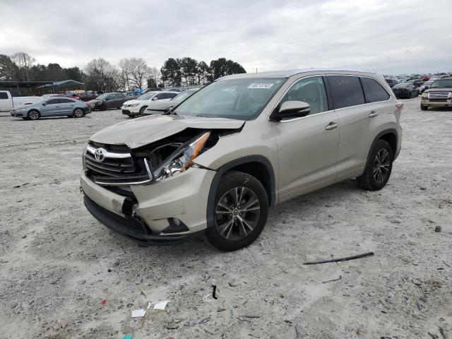 5TDKKRFH2GS129062 - 2016 TOYOTA HIGHLANDER XLE ბეჟი ფოტო 1