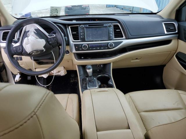 5TDKKRFH2GS129062 - 2016 TOYOTA HIGHLANDER XLE BEIGE photo 8