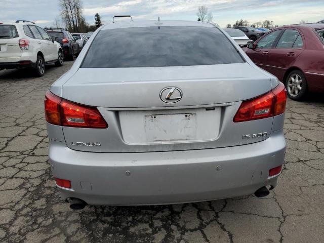 JTHBK262382076382 - 2008 LEXUS IS 250 SILVER photo 6