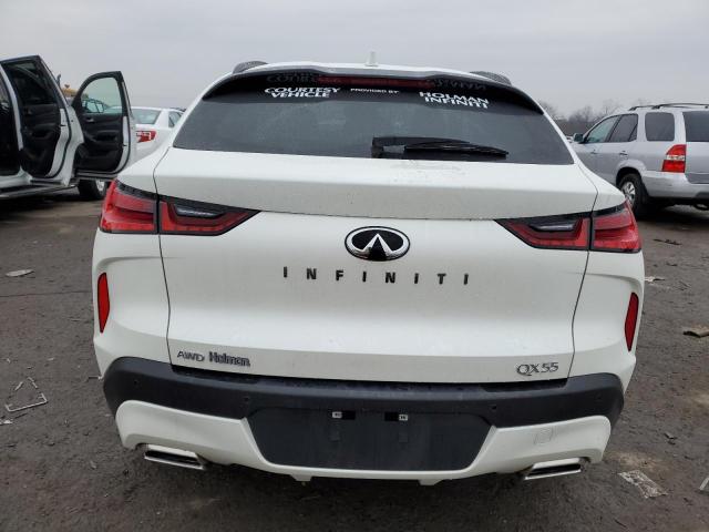 3PCAJ5JR4PF108211 - 2023 INFINITI QX55 LUXE WHITE photo 6