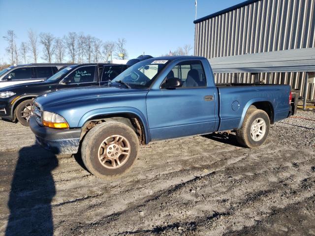 1D7FL36K84S668950 - 2004 DODGE DAKOTA SPORT BLUE photo 1