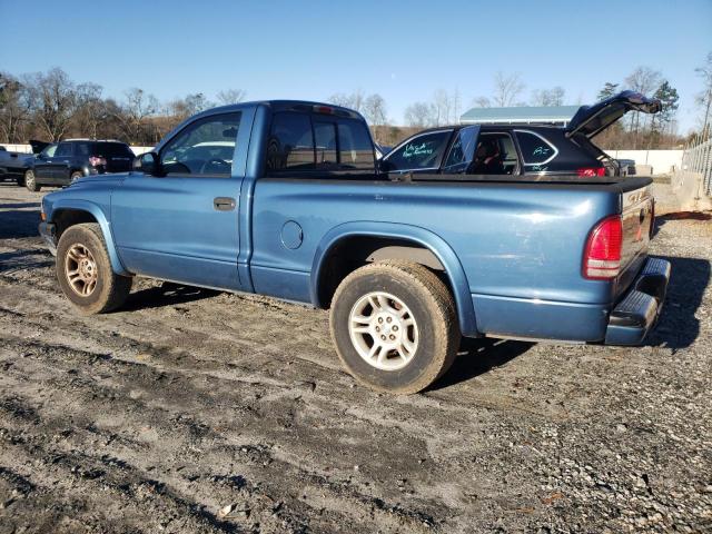 1D7FL36K84S668950 - 2004 DODGE DAKOTA SPORT BLUE photo 2