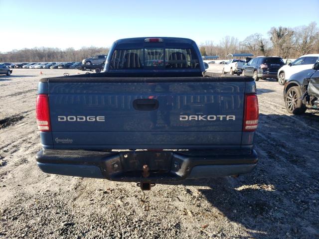 1D7FL36K84S668950 - 2004 DODGE DAKOTA SPORT BLUE photo 6