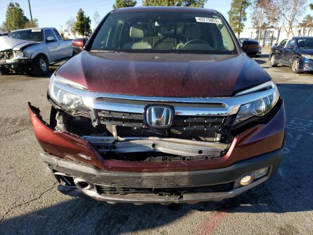 5FPYK3F7XLB014875 - 2020 HONDA RIDGELINE RTL BURGUNDY photo 5