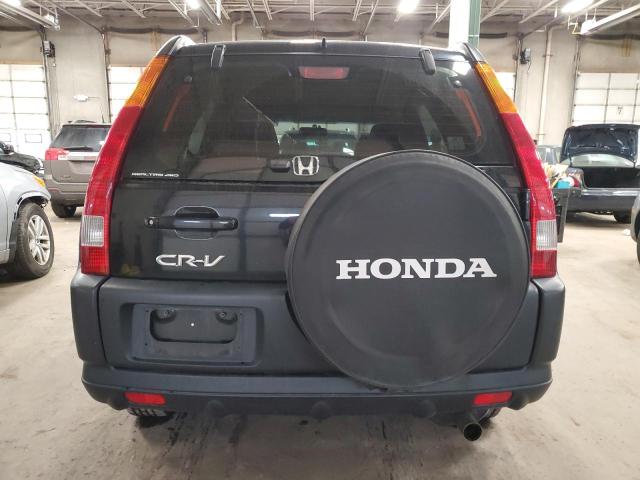 JHLRD78434C013151 - 2004 HONDA CR-V LX BLACK photo 6