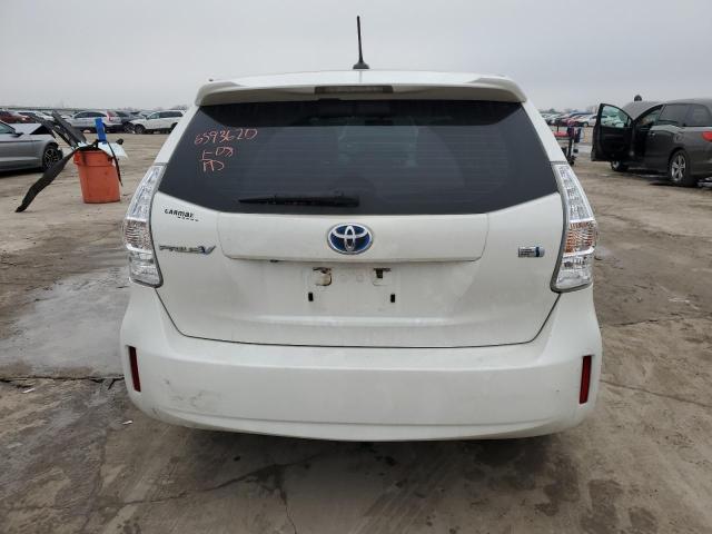 JTDZN3EUXC3058691 - 2012 TOYOTA PRIUS V WHITE photo 6