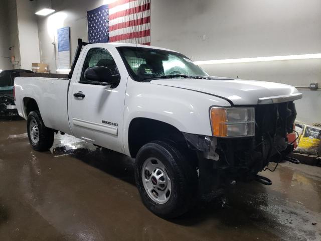 1GT01ZCG0EF123862 - 2014 GMC SIERRA C2500 HEAVY DUTY WHITE photo 4