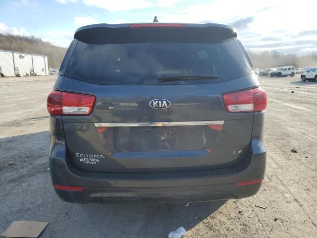 KNDMB5C10G6204429 - 2016 KIA SEDONA LX CHARCOAL photo 6