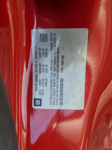 2G1FC3D39E9305462 - 2014 CHEVROLET CAMARO LT RED photo 13