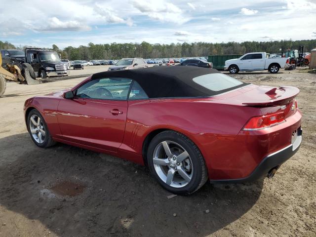 2G1FC3D39E9305462 - 2014 CHEVROLET CAMARO LT RED photo 2