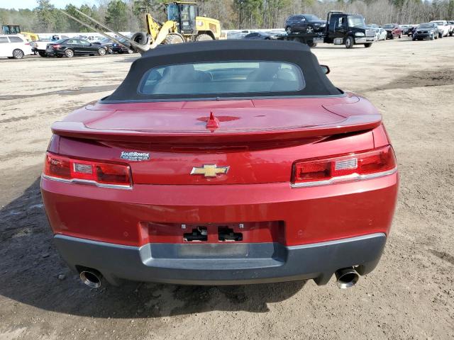 2G1FC3D39E9305462 - 2014 CHEVROLET CAMARO LT RED photo 6