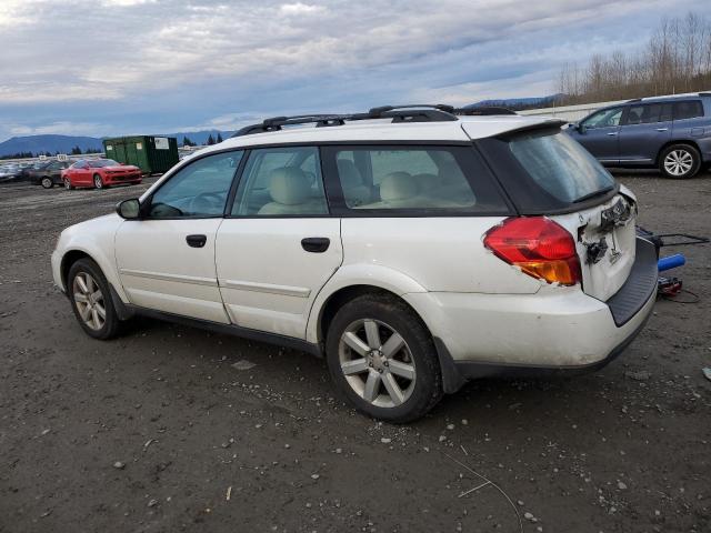 4S4BP61C467346225 - 2006 SUBARU LEGACY OUTBACK 2.5I WHITE photo 2