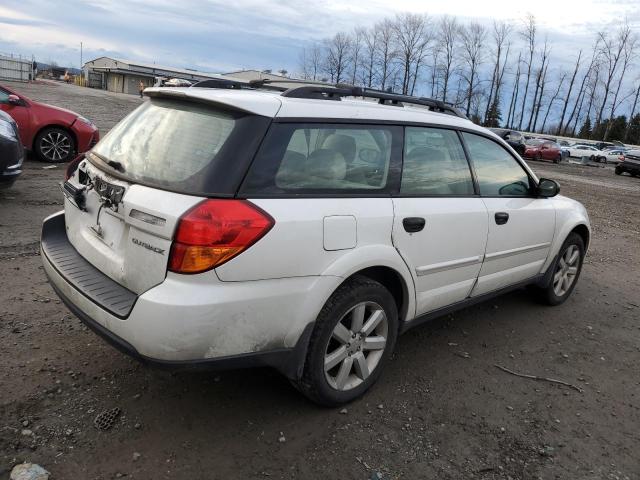 4S4BP61C467346225 - 2006 SUBARU LEGACY OUTBACK 2.5I WHITE photo 3