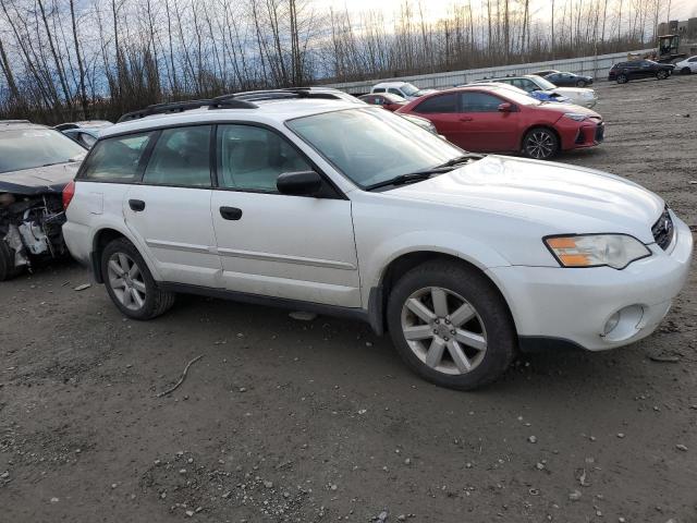 4S4BP61C467346225 - 2006 SUBARU LEGACY OUTBACK 2.5I WHITE photo 4