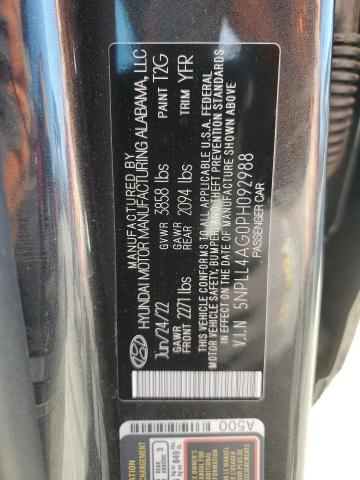 5NPLL4AG0PH092988 - 2023 HYUNDAI ELANTRA SE CHARCOAL photo 12