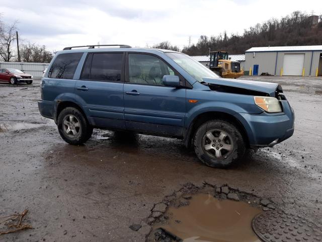 2HKYF18536H549887 - 2006 HONDA PILOT EX BLUE photo 4