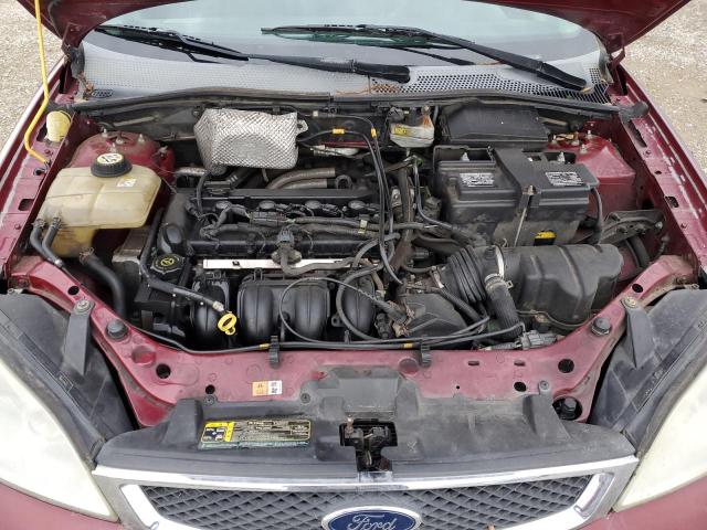 1FAFP31N27W263962 - 2007 FORD FOCUS ZX3 BURGUNDY photo 11