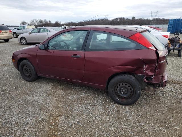 1FAFP31N27W263962 - 2007 FORD FOCUS ZX3 BURGUNDY photo 2