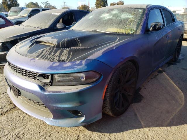 2C3CDXGJ6JH210676 - 2018 DODGE CHARGER R/T 392 BLUE photo 1