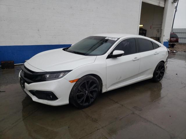 19XFC2F85KE045262 - 2019 HONDA CIVIC SPORT WHITE photo 1