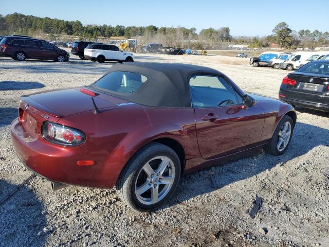 JM1NC25F370129897 - 2007 MAZDA MX-5 MIATA BURGUNDY photo 3